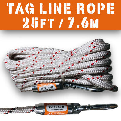 Tcs Tag Rope TAG-RITE 25ft Tagline Rope | Positioning Suspended Loads – Magnetic ...